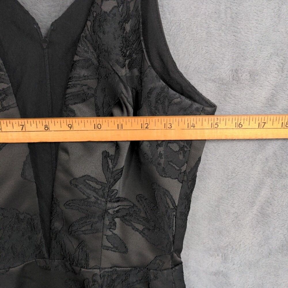 Dress The Population Plunge Kennedy Illusions Mini Dress Sz S Black Cocktail - Picture 7 of 11